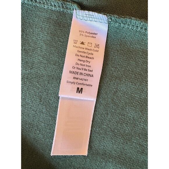 LULAROE Kaylin Cardigan Green Smocked Short Sleeve Fall Layering | Medium - Picture 7 of 7